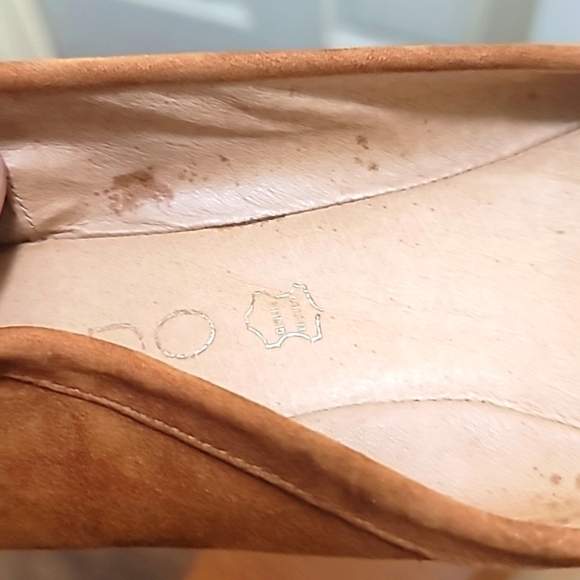 ALDO SUECE WOMEN'S FLAT LOAFERS WITH GOLD DETAILS AROUND THE SHOES IN BROWN SZ 7 - Picture 11 of 14